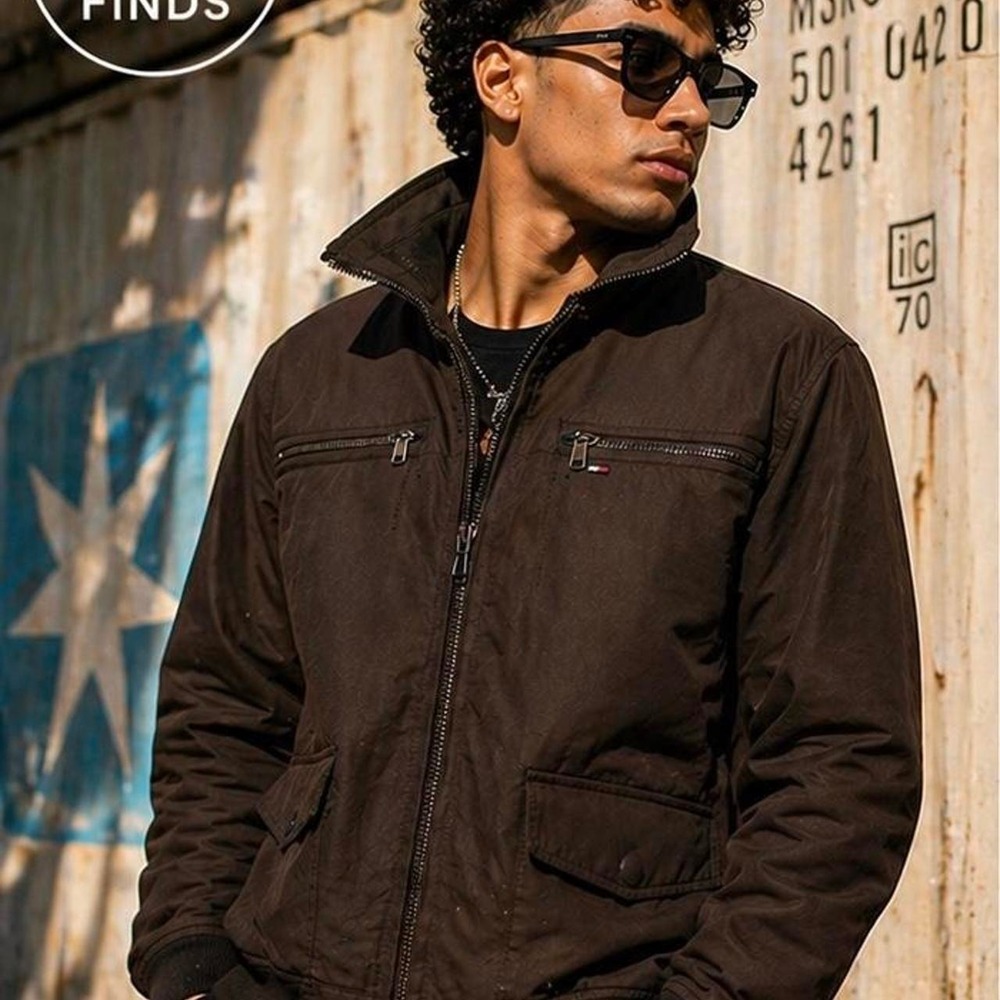 Tommy Hilfiger Brown Zip-Up Jacket Size M (CH)